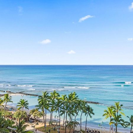 Luxury Oceanfront 2 Bedroom Apartment At Waikiki Beach Tower Honolulu Exteriör bild